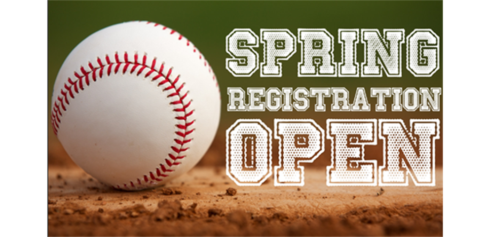 Spring Registration is open now until 2/28. Create an Account and Register today.